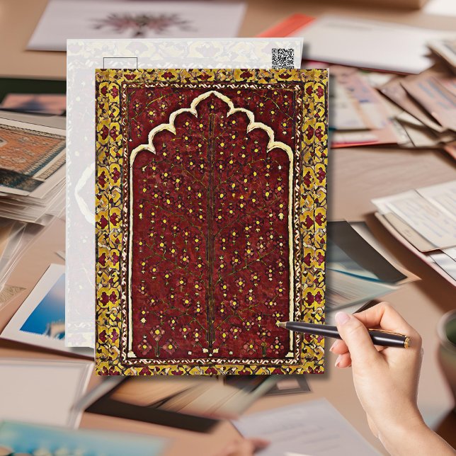 Orientalischer Rug-Look - Heiliges Baummotiv Postkarte (Von Creator hochgeladen)