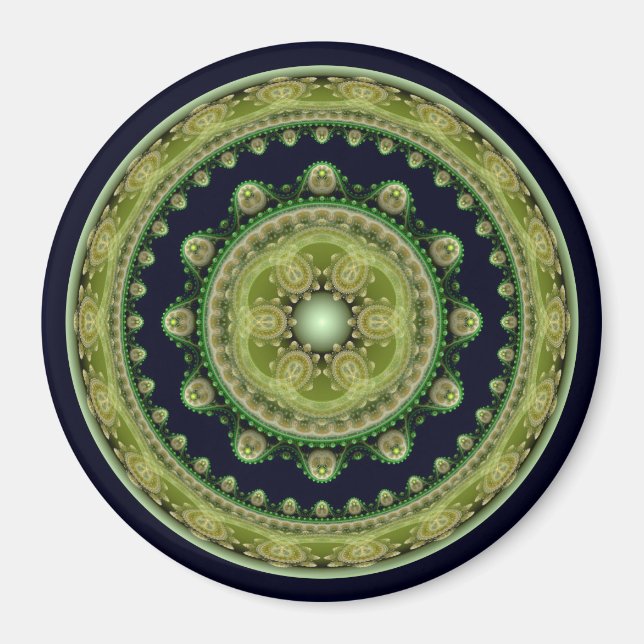 Orientalischer Rundschmuck Magnet (Vorne)