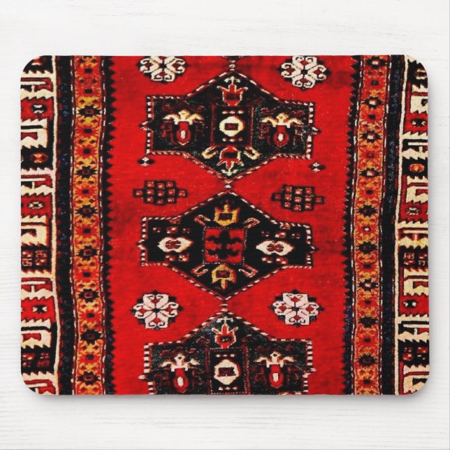 Orientalischer Stammes-Teppichmuster Mousepad (Vorne)