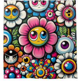 Orientalischer Stil mit Topkunst der Blumen mit Ge Duschvorhang