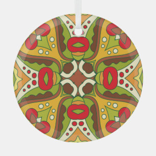 Orientalischer Stil Nahtloses Muster Ornament Aus Glas