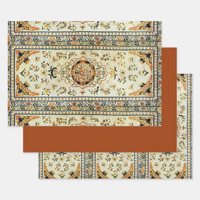 Orientalischer Teppich in hellen Farben Geschenkpapier Set (Set)