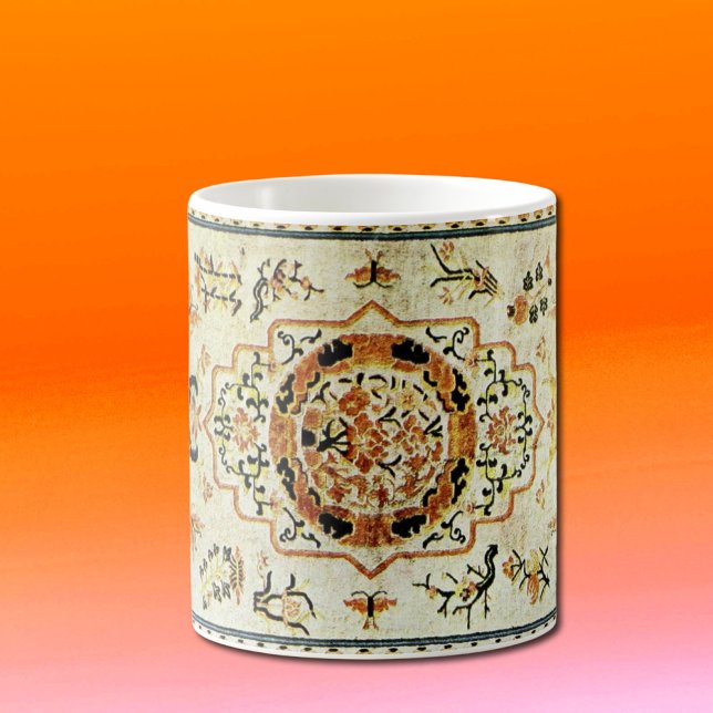 Orientalischer Teppich in hellen Farben Kaffeetasse (Von Creator hochgeladen)