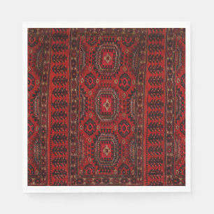 Orientalischer Teppich in warmen Farben Serviette