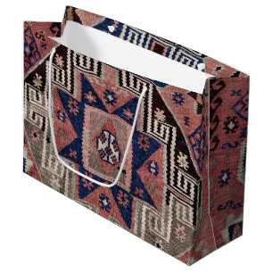 Orientalischer Teppich Roter Teppich Killim Große Geschenktüte
