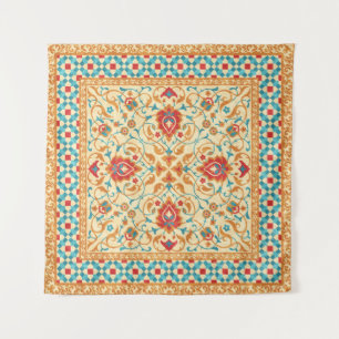 Orientalischer Teppich, verzierte Blumenmuster, St Wandteppich