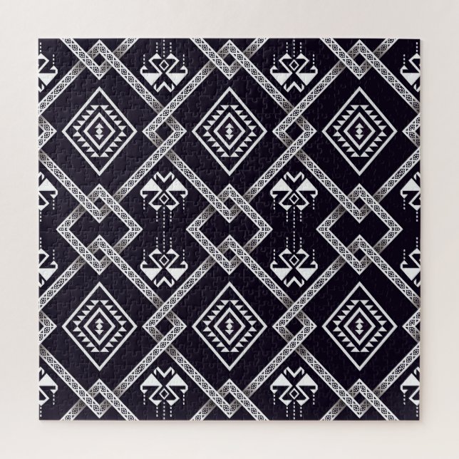 Orientalischer, traditioneller, nahtloser Hintergr Puzzle (Vertikal)