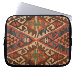 Orientalischer türkischer Kelim-Teppich Laptopschutzhülle