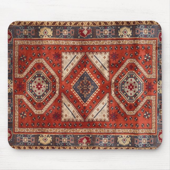 Orientalischer türkischer Perserteppich Rot Mousepad (Vorne)