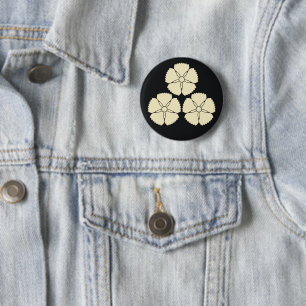Orientalischer Vintage-Akizuki-Clan Japanischer Ka Button