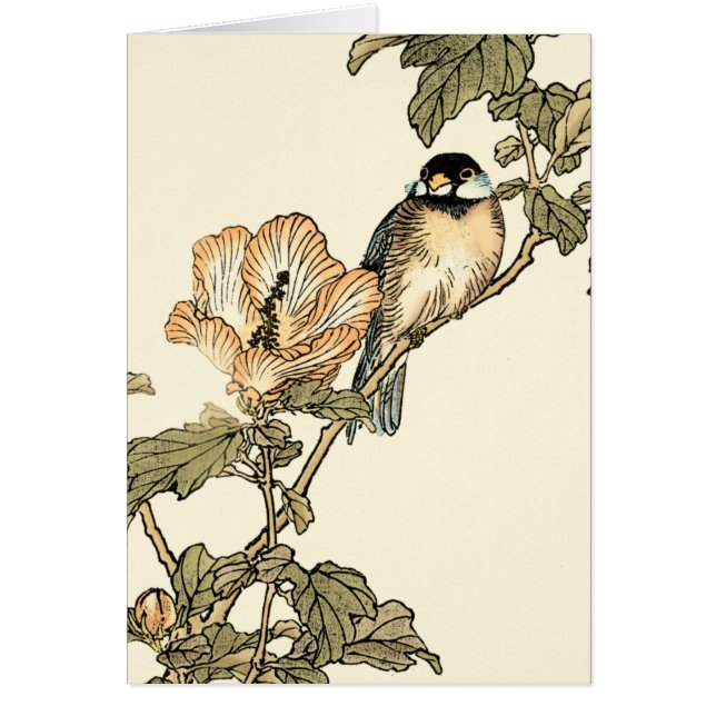 Orientalischer Vogel auf Zweig (Vorne)