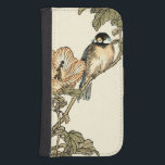 Orientalischer Vogel auf Zweig Samsung S4 Geldbeutel Hülle<br><div class="desc">Dieser Kunstdruck zeigt ein scharfes,  lebendiges Bild eines orientalischen Vogels auf einem Zweig. Darunter befindet sich eine orangefarbene Blume mit hoher Farbgenauigkeit. Diese zeitgenössische Kunstdrucke einer traditionell orientalisch inspirierten Kunst verleiht jedem Gemälde in Ihrem Haus Charakter.</div>