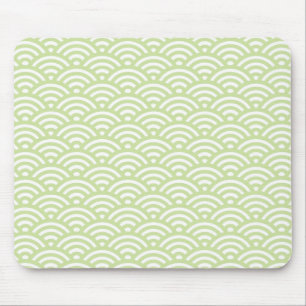 Orientalischer Wellenhintergrund Mousepad