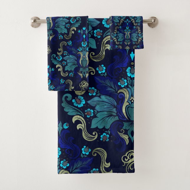 Orientalisches Damast-Muster Badhandtuch Set (Insitu)