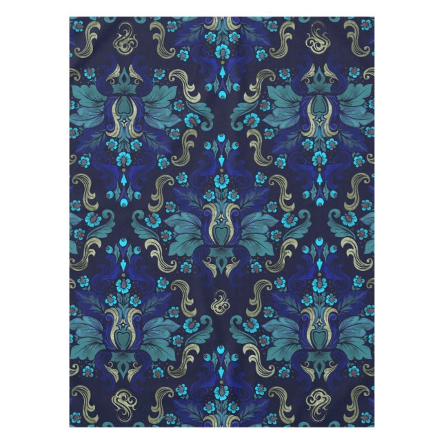 Orientalisches Damast-Muster Tischdecke (Vorderseite)