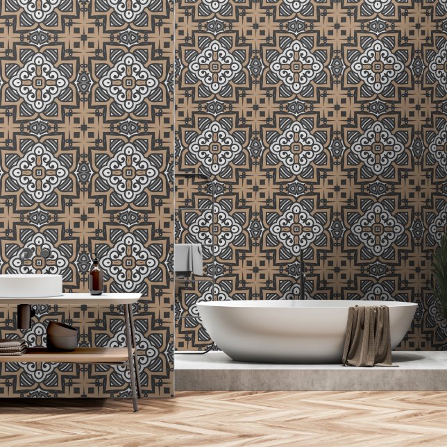 Orientalisches Dekor Tapete (Badezimmer)