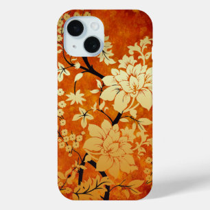 Orientalisches Design in Orange, Gold und Schwarz Case-Mate iPhone Hülle