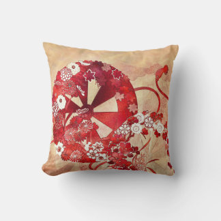 Orientalisches Design in Rot, Weinrot und Creme-Ki Kissen