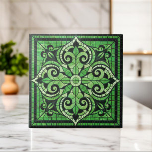 Orientalisches florales Mosaik-Ornament Fliese