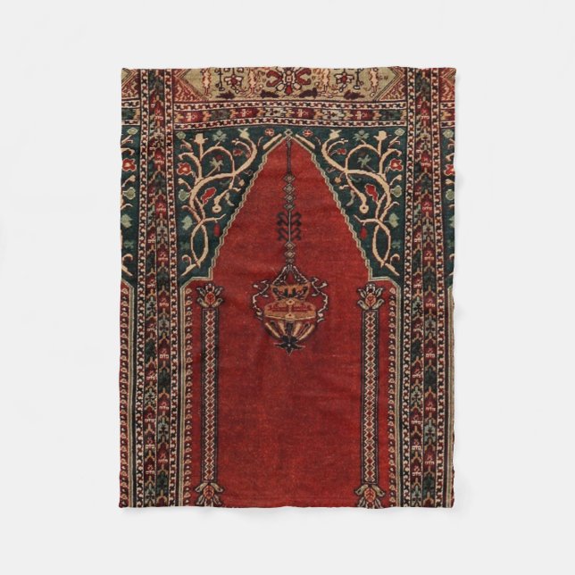 Orientalisches Gebetsmuster Rug - Moschee Fleecedecke (Vorderseite)