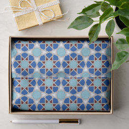 Orientalisches geometrisches marokkanisches Muster Seidenpapier