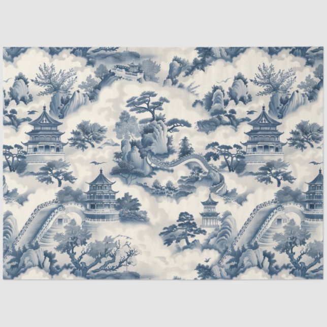 Orientalisches Gewebe Seidenpapier (Vorderseite)