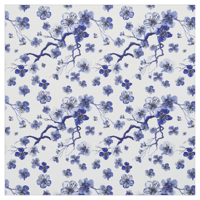 Orientalisches Kirschblüte-Niederlassungs-Muster Stoff (Muster)