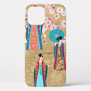 Orientalisches Mädchen im Retro-Kostümjapanisch, c Case-Mate iPhone Hülle