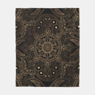 Orientalisches Mandala, Luxus-Vintage-Muster. Fleecedecke