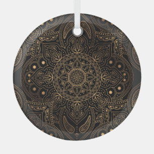 Orientalisches Mandala, Luxus-Vintage-Muster. Ornament Aus Glas