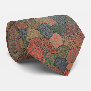 Orientalisches Mosaik – Vintage-Geometrie Krawatte