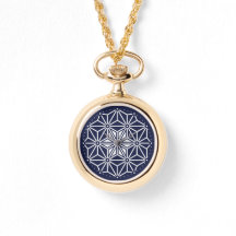 Orientalisches Navy Blau Weiß Asanoha japanischer
