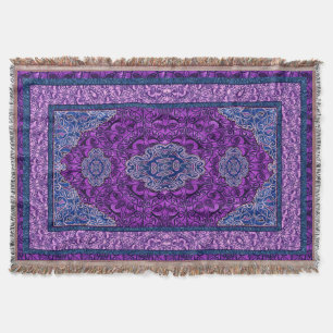 Orientalisches persisches Lila Decke