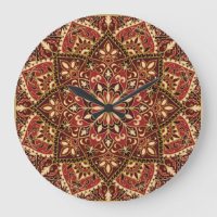Orientalisches Rot: Vintager Blumenteppich