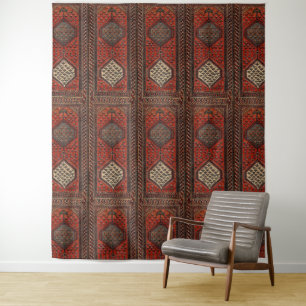 Orientalisches Rotrunnermuster Wandteppich