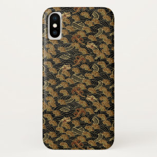 Orientalisches Seedrache-Muster iPhone X Hülle