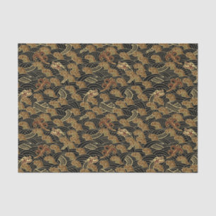 Orientalisches Seedrache-Muster Seidenpapier