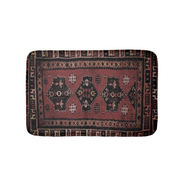 Orientalisches Stammes- Muster des Schmutzes Badematte (Vorderseite)