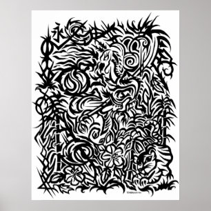 Orientalisches Stammes- Poster