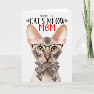Orientalkatze zur Mama am Muttertag Feiertagskarte