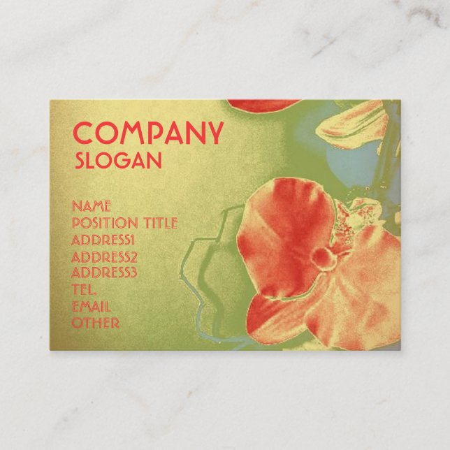 Orientorchid - besonders angefertigt visitenkarte (Vorderseite)