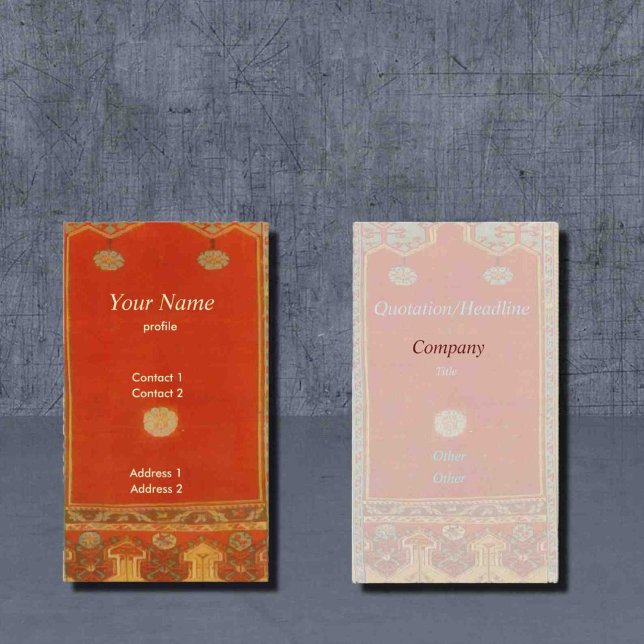 Orientteppich im ladinischen Stil Nr. 2 Visitenkarte (Von Creator hochgeladen)