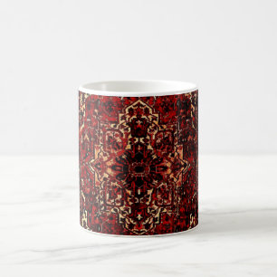 Orientteppichdesign in Dunkelrot Kaffeetasse