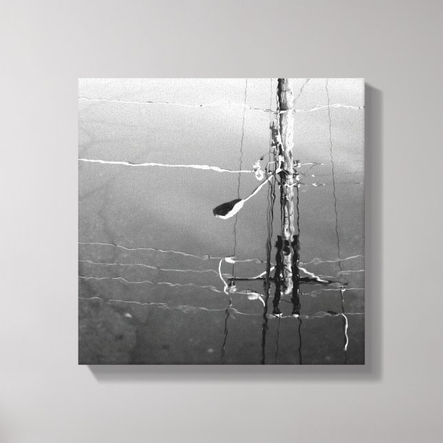 Orig. Art: "Rippled, wässrig communications" Leinwanddruck (Vorderseite)