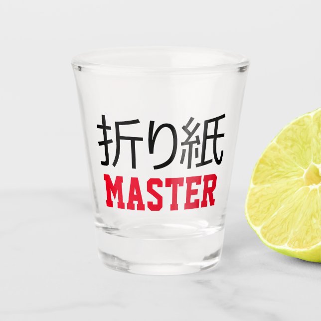 Origami (折 り 紙) Master Schnapsglas (Vorderseite)
