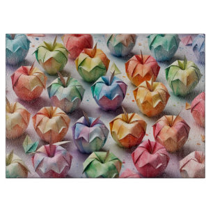 Origami Äpfel Schneidebrett