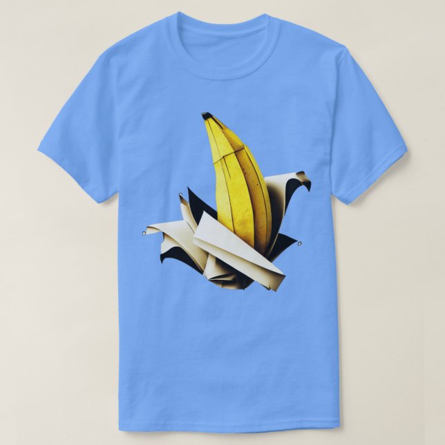 Origami Banana-Skulptur T-Shirt (Design vorne)