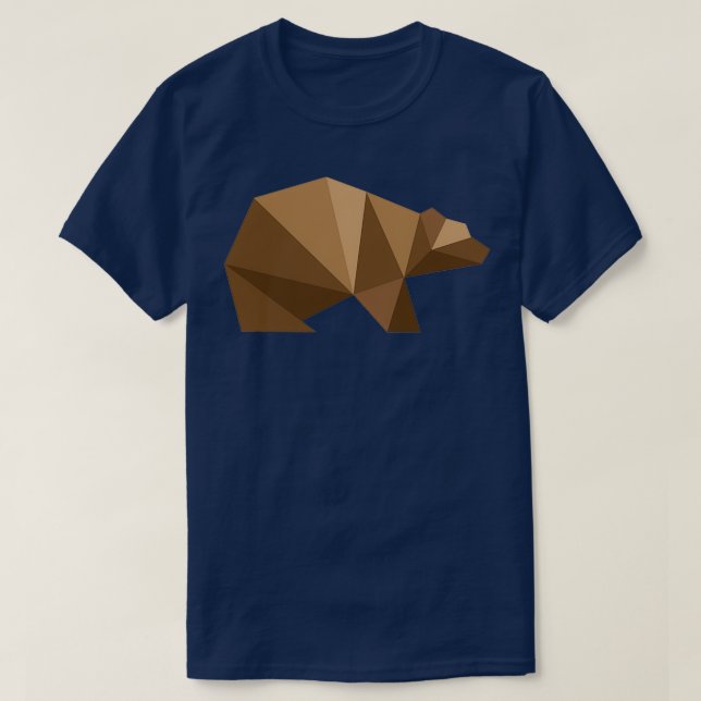 Origami-Bär 10 T-Shirt (Design vorne)