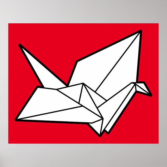 Origami bird poster (Vorne)
