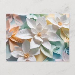 Origami-Blumen Postkarte